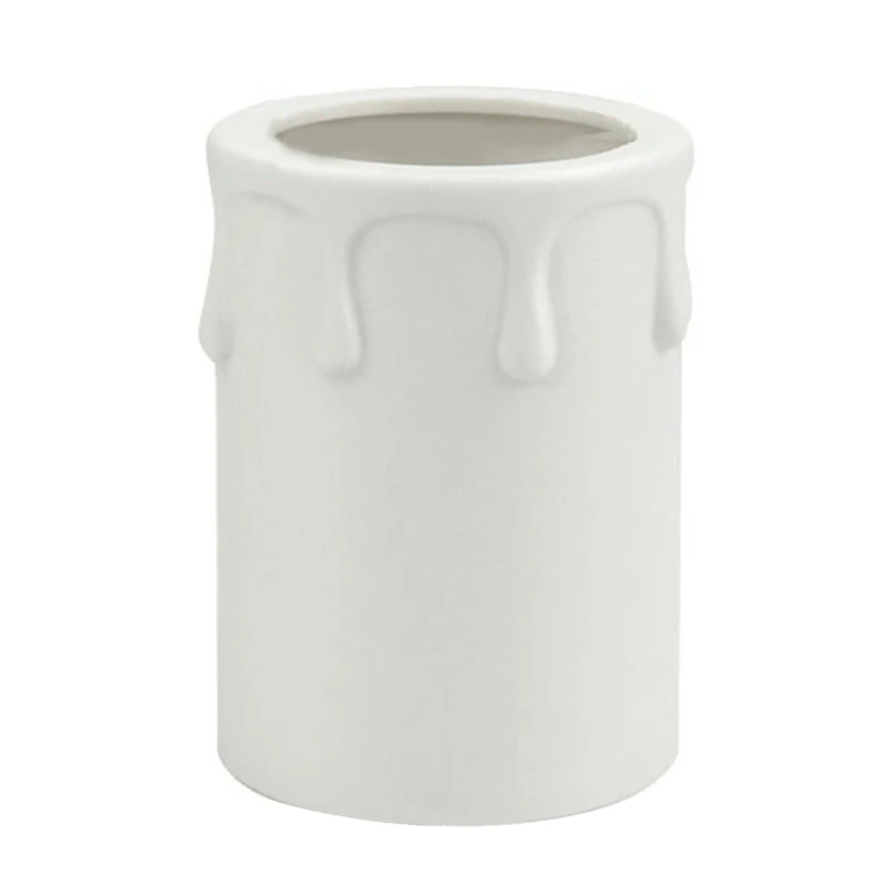 Candle Socket Covers 44x60mm Plastic Chandelier Candle Sleeves Candelabra Base for Wall Light Christmas 10/20Pcs