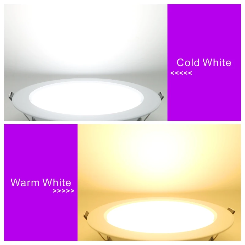 10pcs/lot 3/4/5 inch Led Downlight 12V 24V 110V 220V Recessed Ceiling Light 5W 9W 12W 15W 18W Round Panel Down Light Spotlight led ceiling light led downlight led spotlight