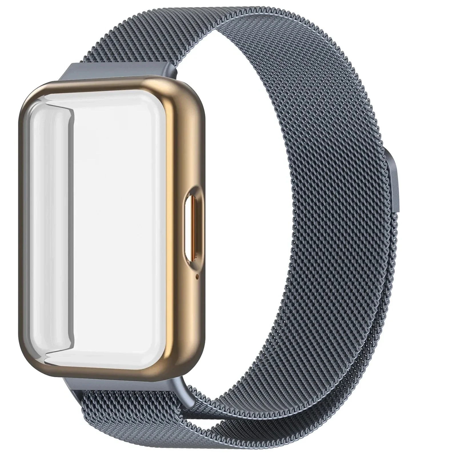 Milanese Loop Strap with Magnetic Wristband and Screen Protector Cover