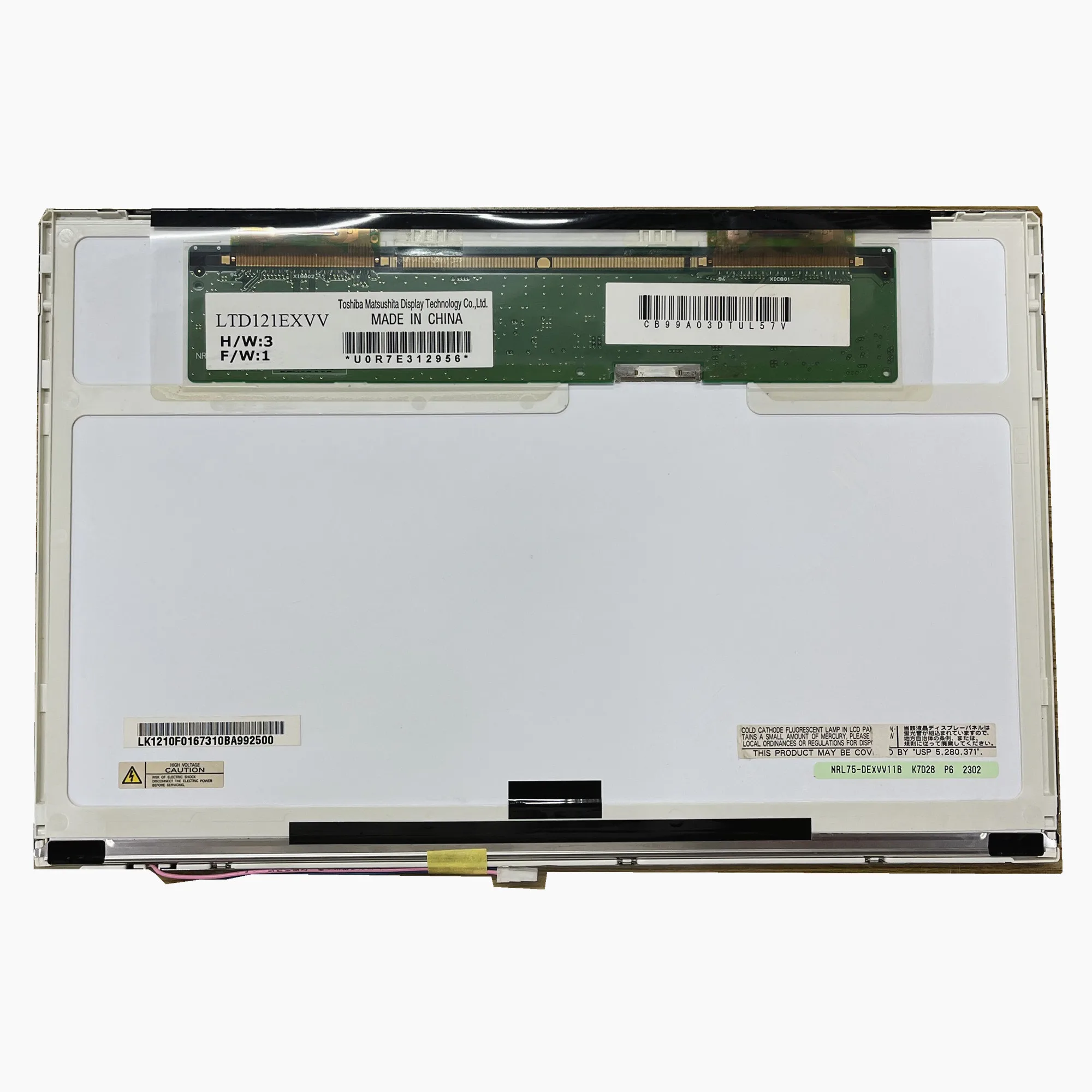 

LTD121EXVV fit LTN121AT02 LTN121W1-L03 B121EW03 V.0 N121I3-L01 LTN121AT01 LTD121EXEV 20PIN XJ Laptop LCD Screen