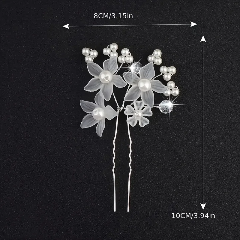 Crystal Pearl Rhinestone Hairpins Hair Clip Women Bridal Hair Accessories Party Wedding Jewelry hair accessories bridal hair accessories bridal jewelry set