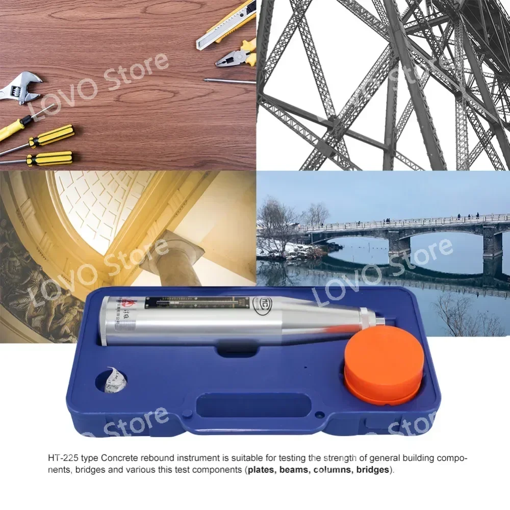HT-225 High Quality Concrete Test Hammer Rebound Hammer Tester Concrete Rebound Test Schmidt Hammer for Test Resiliometer 5