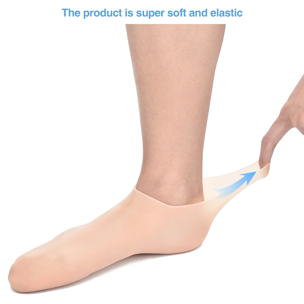 Heel Protection Socks Silicone Moisturizing Gloves Foot Care Socks Treatment Anti Cracking Gel Socks