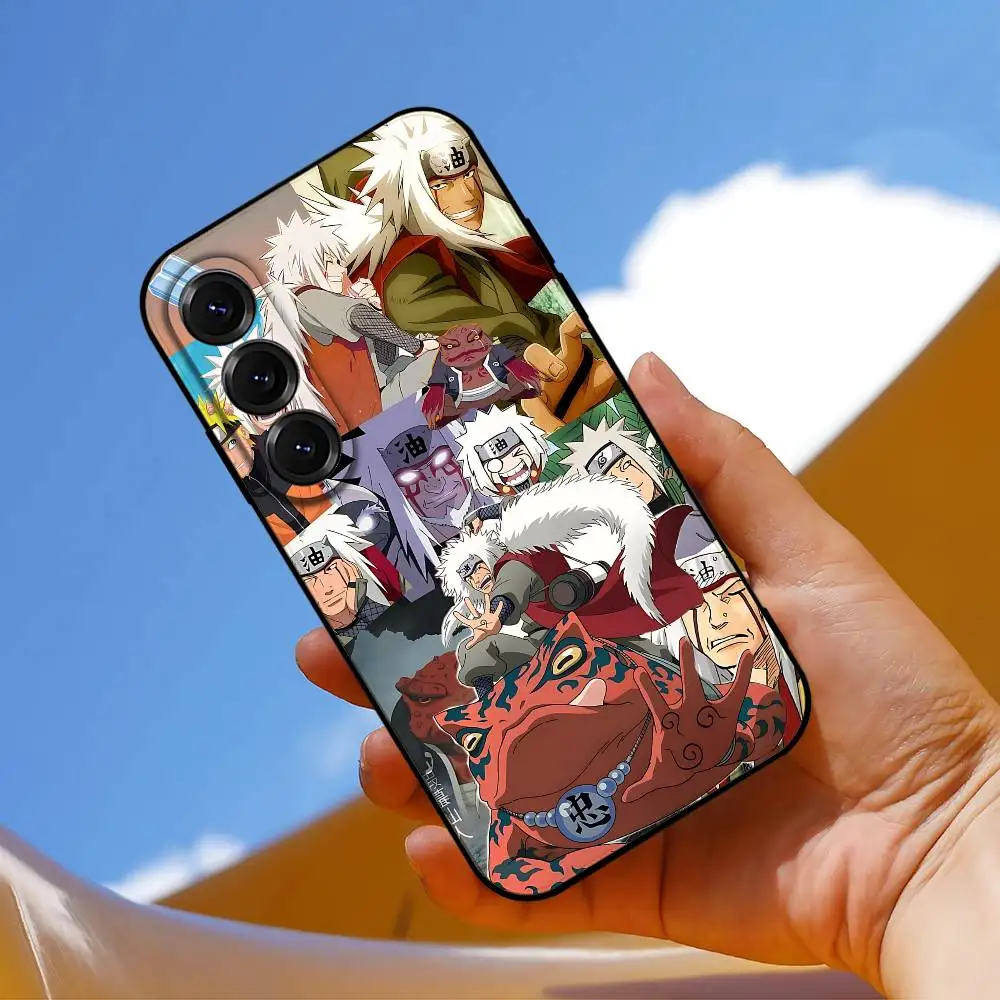 Jiraiya Naruto Soft Black Phone Case