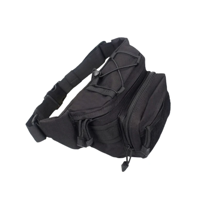 Large Capacity Camping Hiking Tactical Waist Pack Mens Waist Bag Solid Color/Camouflage Print Fanny Pack Waterproof Outdoor Bags 5