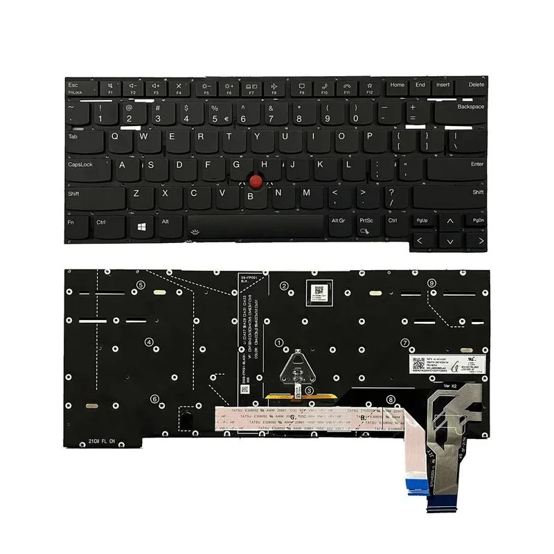 

Подсветка клавиатуры для ноутбука Lenovo ThinkPad T14s Gen 2 P1 Gen 4 5 X1 Extreme Gen 4 5 QWERTY