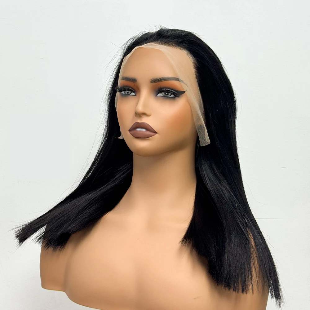 Super Double Drawn 13x4  Lace Frontal Wigs Bone Straight 300% Density Full Density Wigs Soft and Soomth Texture for  Women