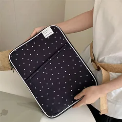 Soft Corduroy Laptop Sleeve Case - Protective Notebook Bag - 13 inch (Black)