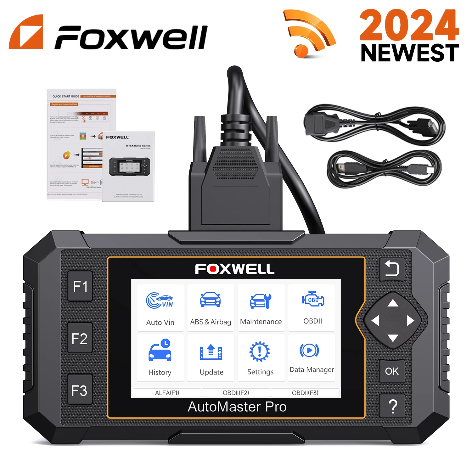 

FOXWELL NT650 Pro OBD2 Automotive Scanner Code Reader ABS SRS Bidirectional Test 25 Reset Professional OBD 2 Car Diagnostic Tool