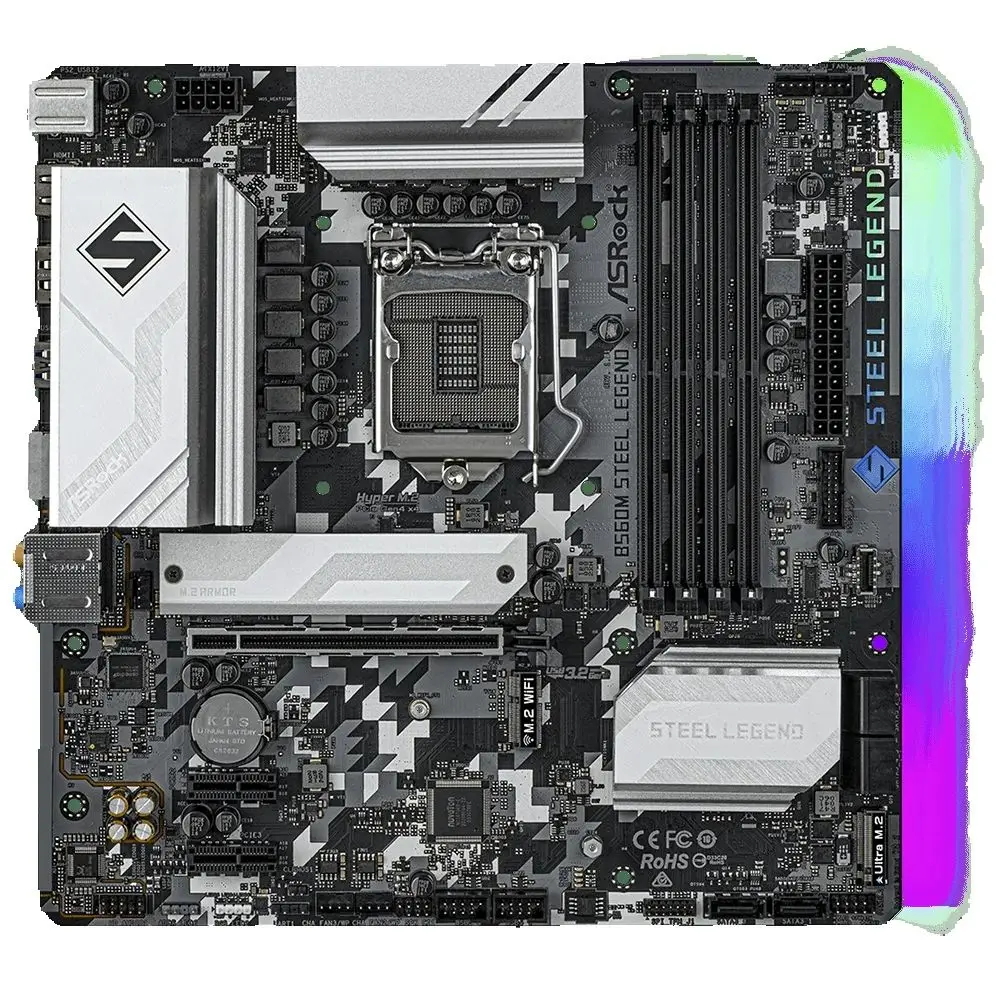 ASRock B560M STEEL LEGEND マザーボード LGA1200 対応 i9-10900K i7