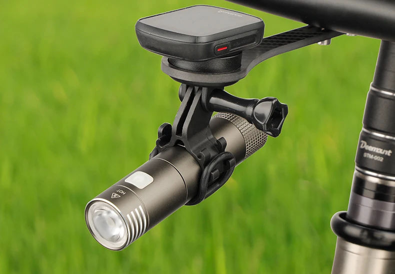 Frontlichtständer Kunststoffhalterung für Rennrad MTB Computer Extended Bar Fit Lampe Kamera mit Gopro-Anpassung – Detail 4