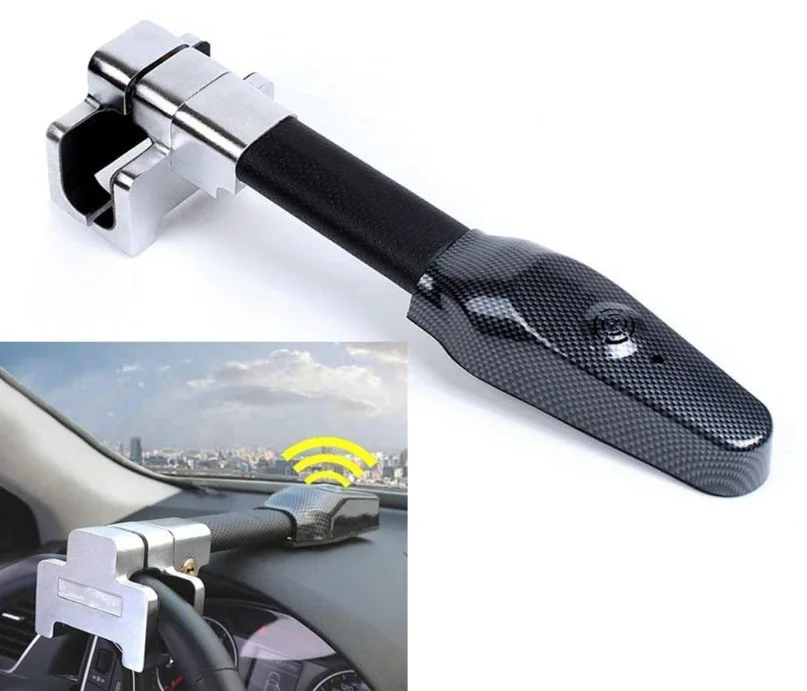 Universal Car Steering Wheel Lock Security Car Anti Theft Safety Alarm Lock Retractable Protection T-Locks for Accessories