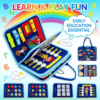 Montessori Sensory Busy Board 1