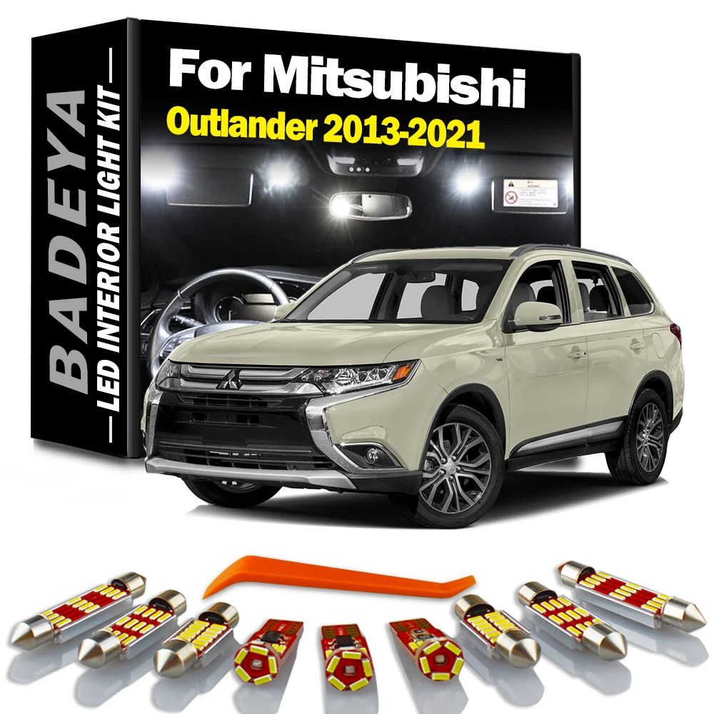 11Pcs Interior LED Light Kit For Mitsubishi Outlander 3 MK3 III