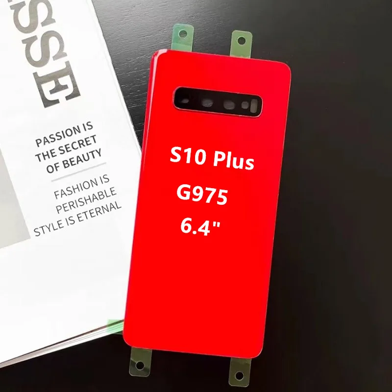 S10+ Housing For Samsung Galaxy S10 Plus G975 6.4" Glass Battery Back Cover Repair Replace Door Rear Case + Camera Lens Sc48c8c8d318a40f09238f1ce1ca19eaa6