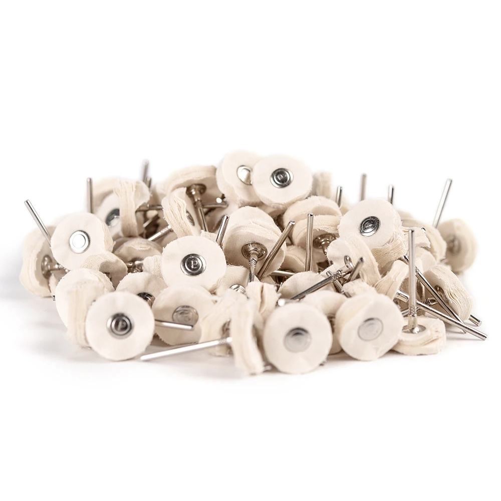 10Pcs Polishing Buffing Wheel Cotton Cloth Grinding Head for Nail Drill Jewelry Wood Metal Abrasive Rotary Drill Tools images - 6