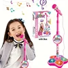 Pink Microphone With Stand Music Instrument Toys Brain-Training Educational Toy Birthday Gift Christmas Halloween Gifts 1