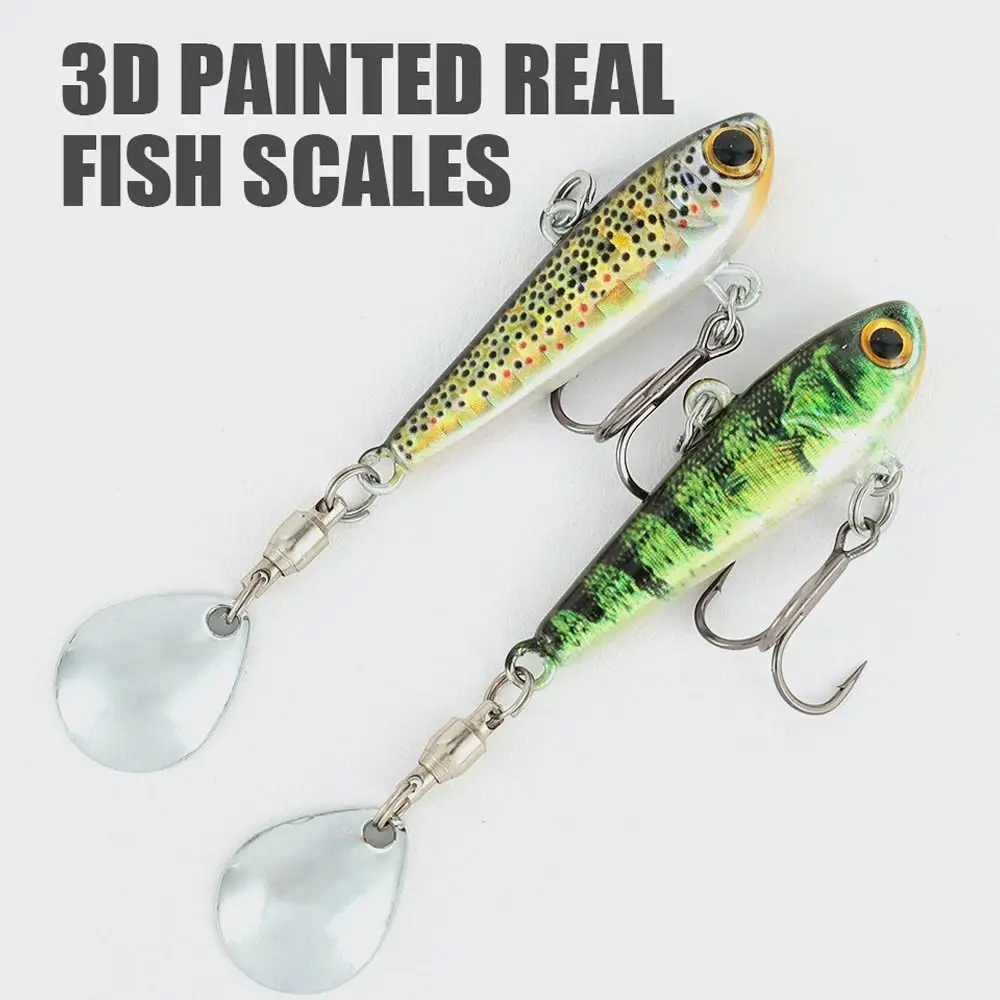 Lot De 5 Leurres De Pêche VIB Métal – 3/16 Oz à 3/4 Oz, Coule, Pour Mer Et Rivière