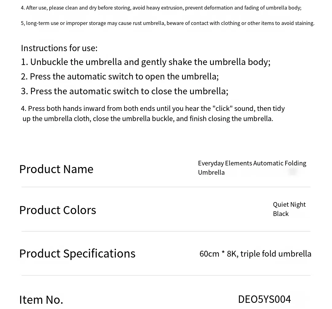 Xiaomi Mi Daily Elements Windproof Umbrella description image 21