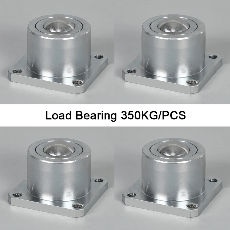 

HOT 4PCS Heavy Duty Precision Conveying Universal Ball Wheels Ball Bearing Bull's Eye Wheel Industry Casters Loading 350KG/PCS
