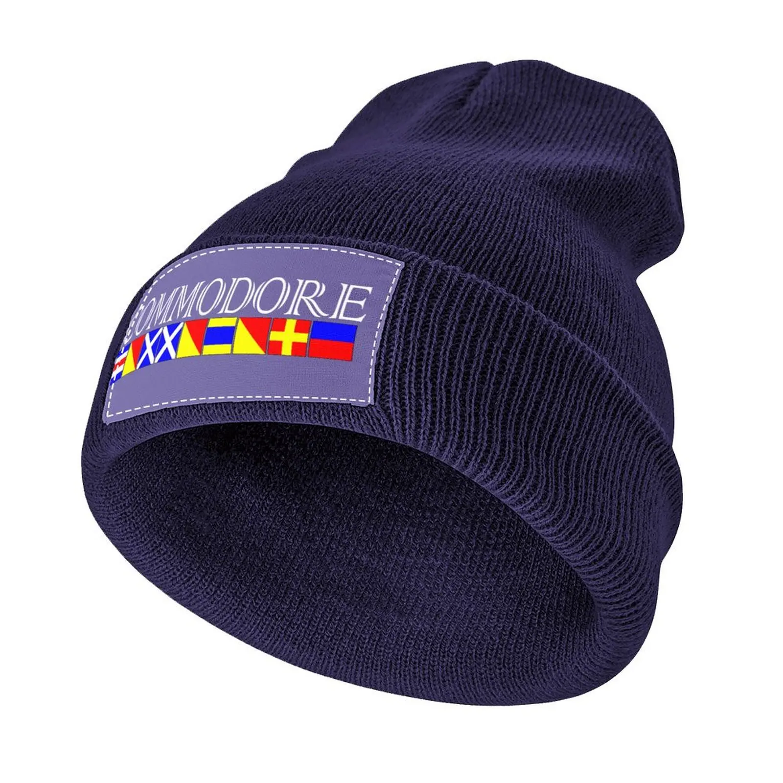 

A Commodore Design Title in Nautical Signal Flags Knitted Hat Rugby Luxury Brand Male Golf Hat Man Hats Man Women's