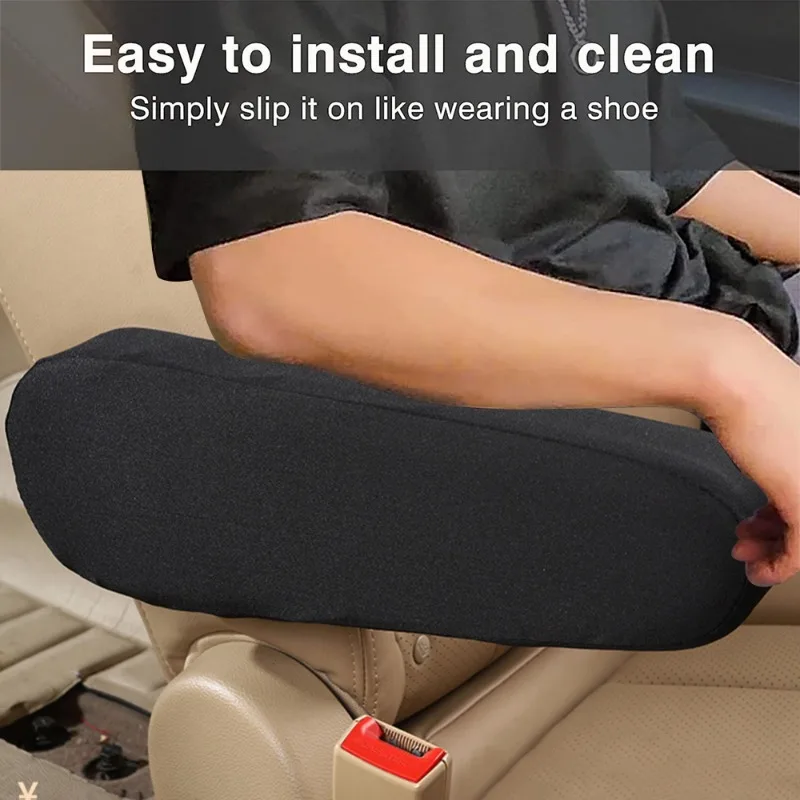 Car Armrest Cover Car Seat Armrest Cover Universal Interior Auto Armrests Dust-proof Hand Armrest Protector Soft Comfortable Elastic Cloth Covers