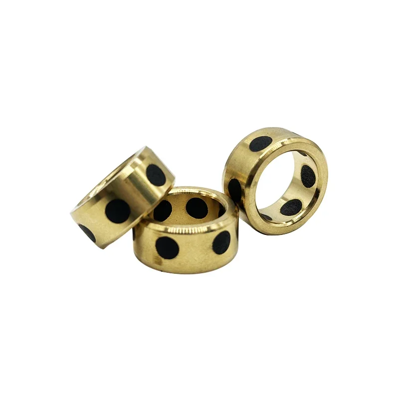 Graphite Bearing Bushing 1Pc 162210 1610 16x22x10 mm Linear Graphite Lubricating Brass Bearing Bushing Sleeve Oilless Self-lubricating