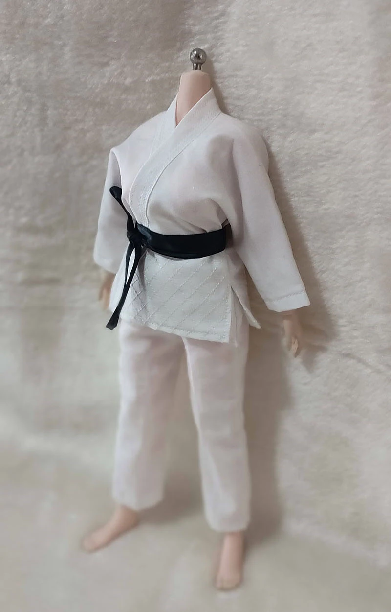 Disfraz de Judo de Taekwondo femenino a escala 1/6, modelo de ropa que