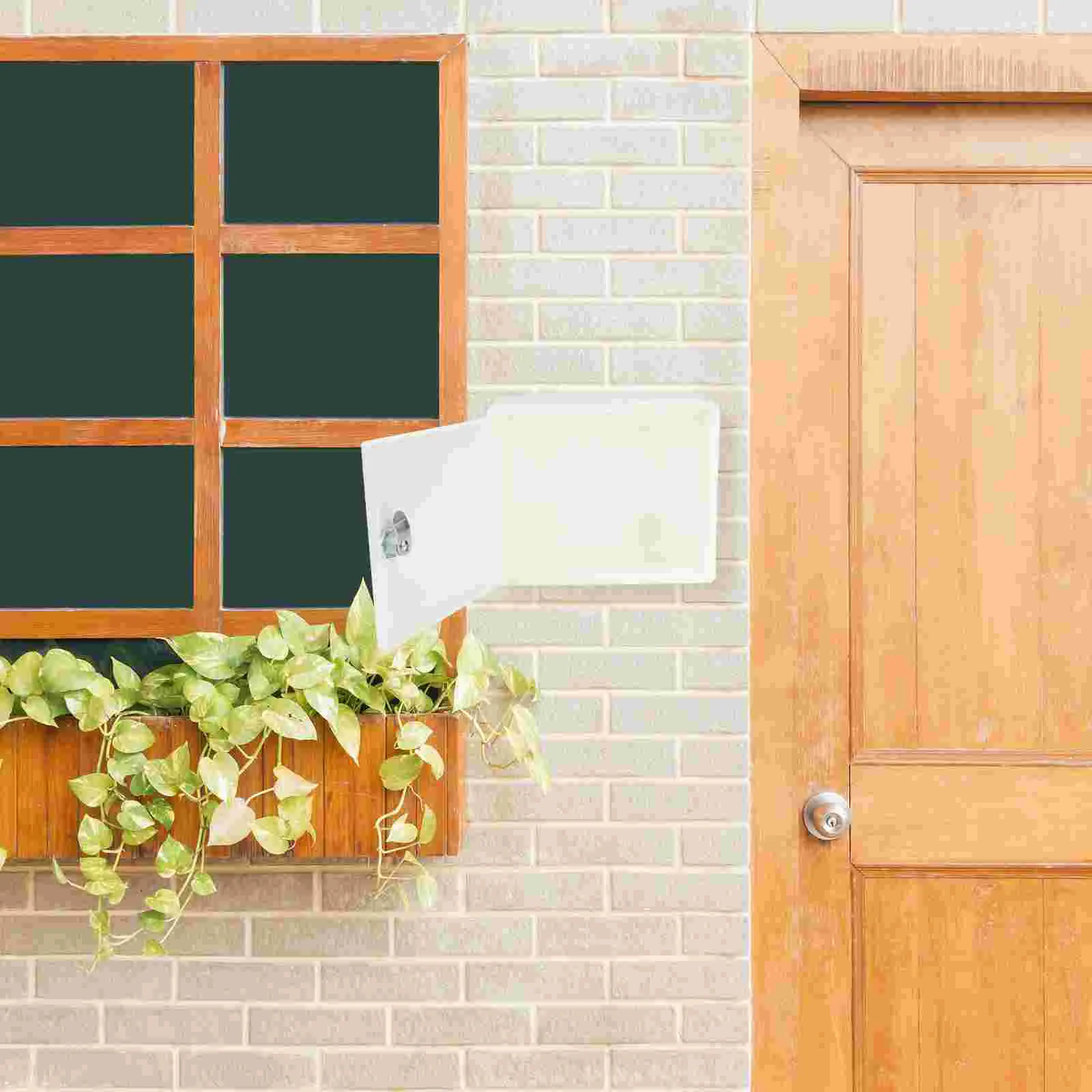 White Durable Mailbox With Lock Wall Mount Boxes Outside Secure Storage Large Size Space Saving Mailboxes Letter Container