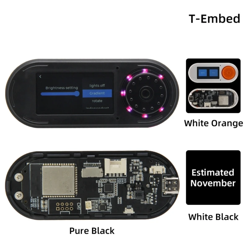 T Embed ESP32-S3 Ӻ   ũ  1.9 ġ LCD TFT ÷ ũ 16MB ST7789 ̺ Ĩ F19E