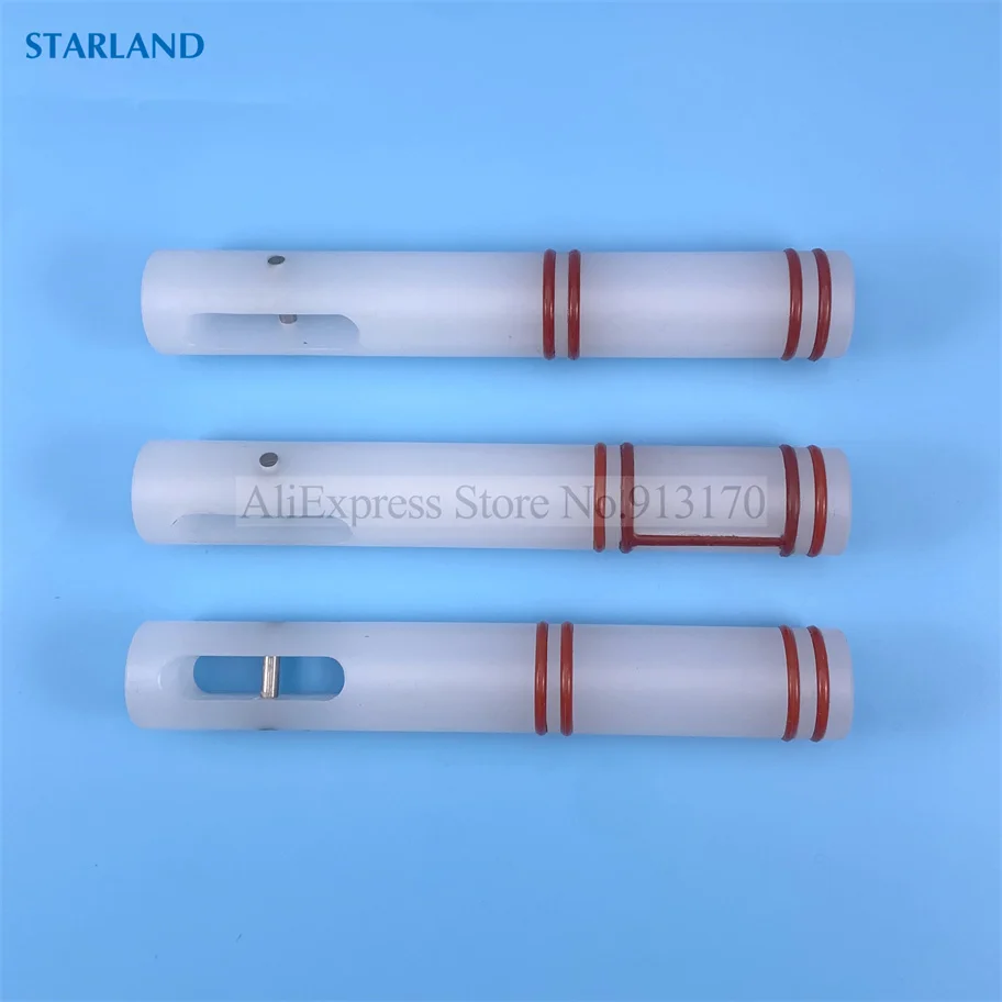 Piston Valve Stems Spare Parts 3 Pieces Valve Rods Of ZM Soft Ice Cream Machines Replacement Fittings With Red Sealing Rings