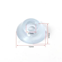 Silicone Rubber Chair Leg Pads - Transparent Wear - Resistant & Silent Wood Floor Protectors - 25Pcs (15mm)