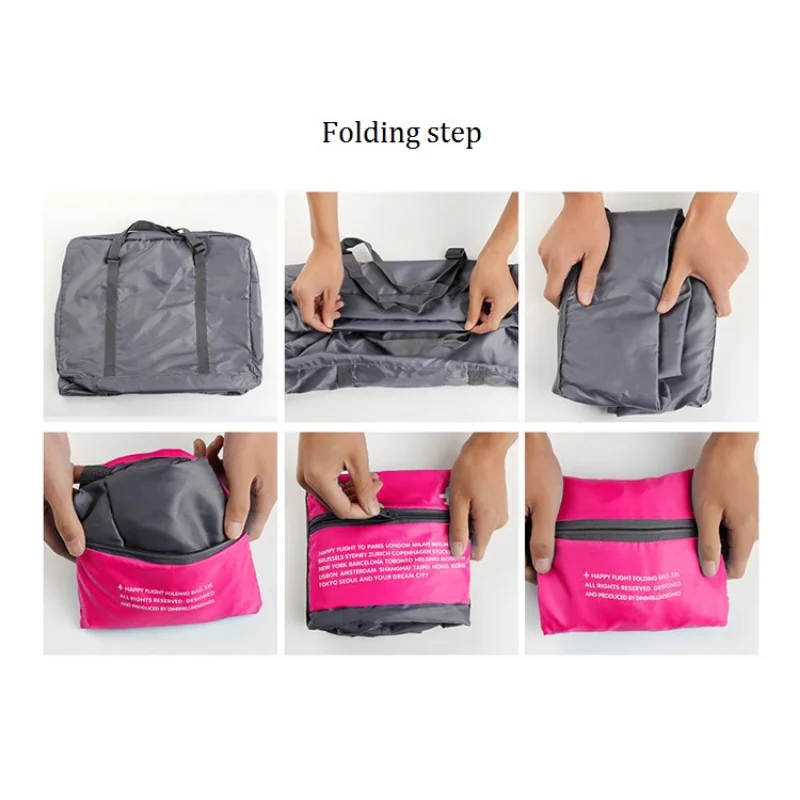 New Large 32L Folding Travel Bag Men Women Large Capacity Waterproof Flight Bag Portable Storage Female Luggage Backpack