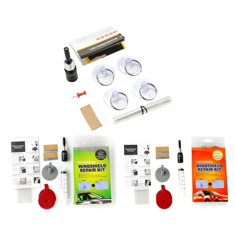 

Windshield Repair Fluid Resin Quick Fix Car Cracked Glass Auto Windscreen Sealer