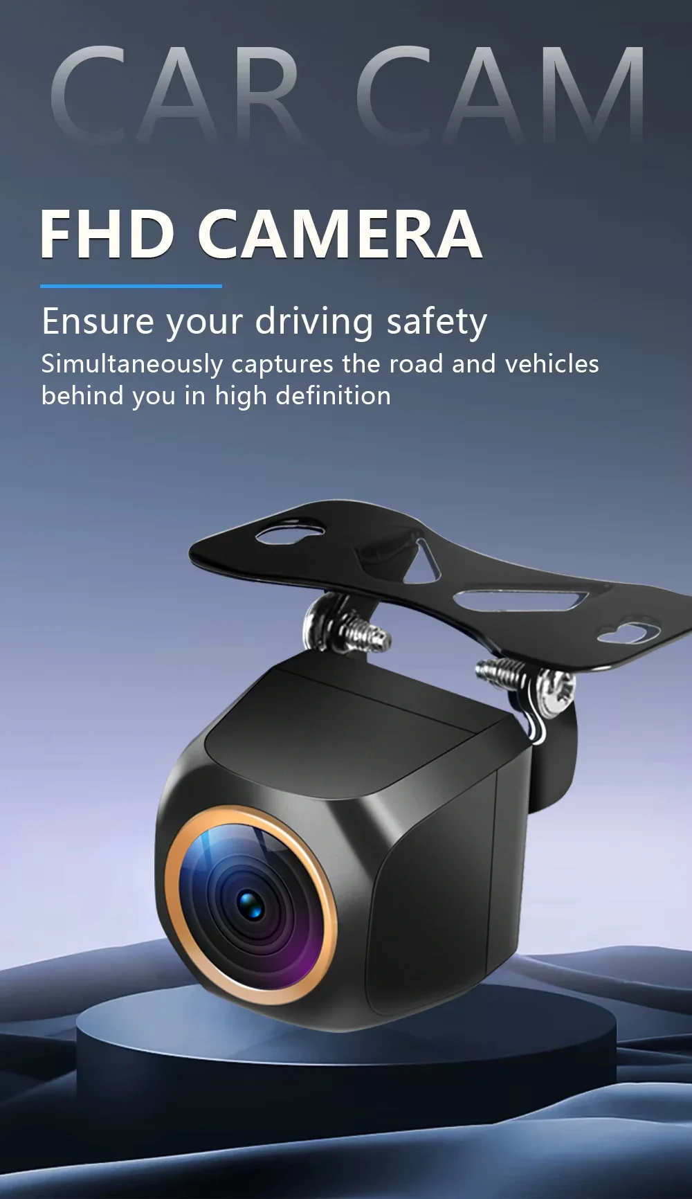 Description Picture 3 of itemCar Rear View Camera 200° Full HD Night Vision For AHD 1920x1080P Vehicle back car reversing Front CameraFisheye Golden Lens 2K