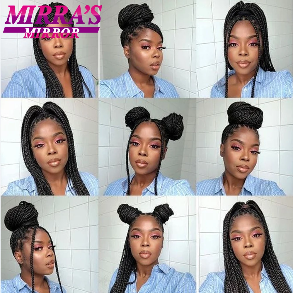 Mirra's Mirror vorgedehntes Flechthaar, 6/8 Stück, Jumbo-Zöpfe, synthetische Haarverlängerungen, einfach zu flechten, Crochet Twist Braids – Detail 24