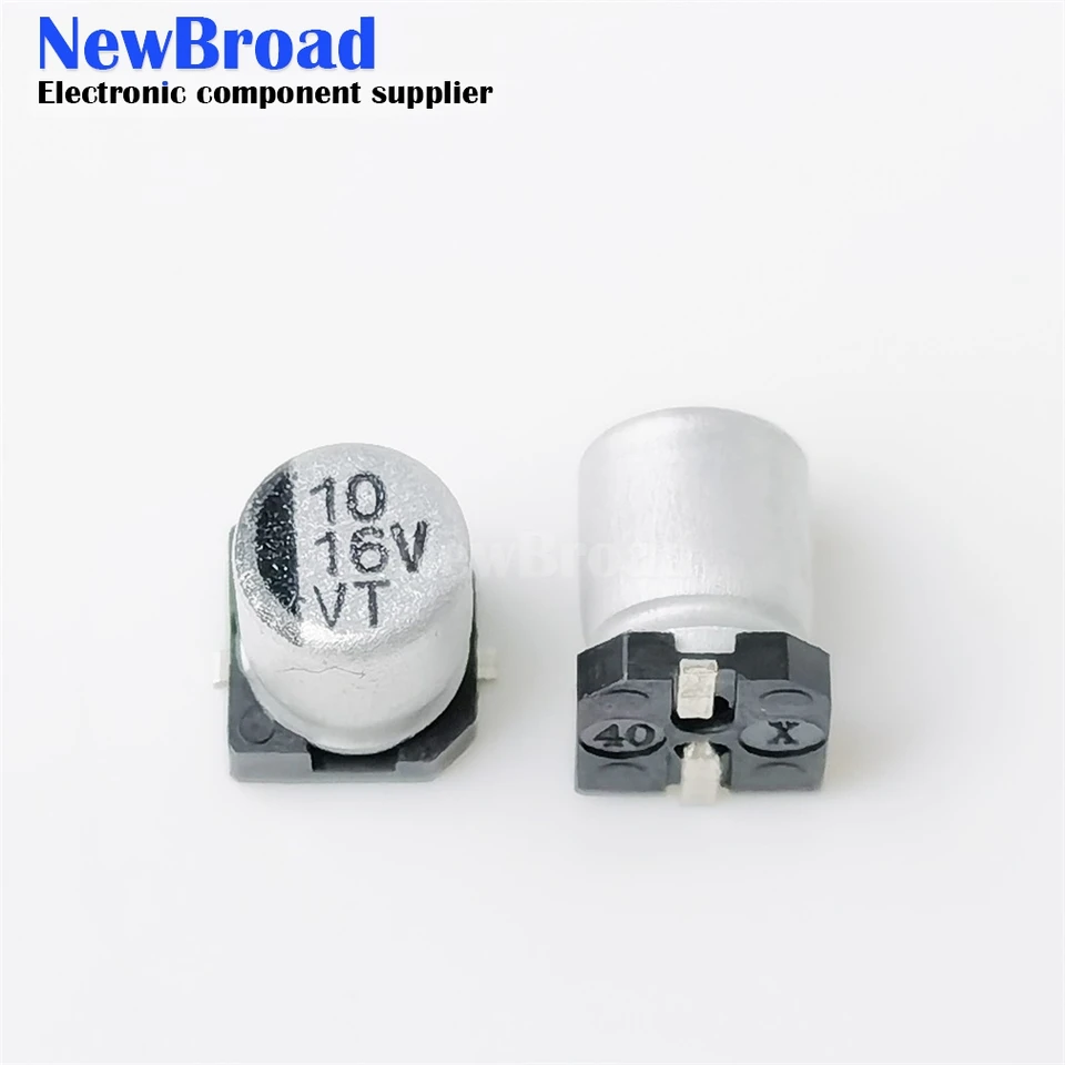 5 x condensatore UWT0J101MCL1GB: elettrolitico SMD 100uF 6,3VDC 6,3x5