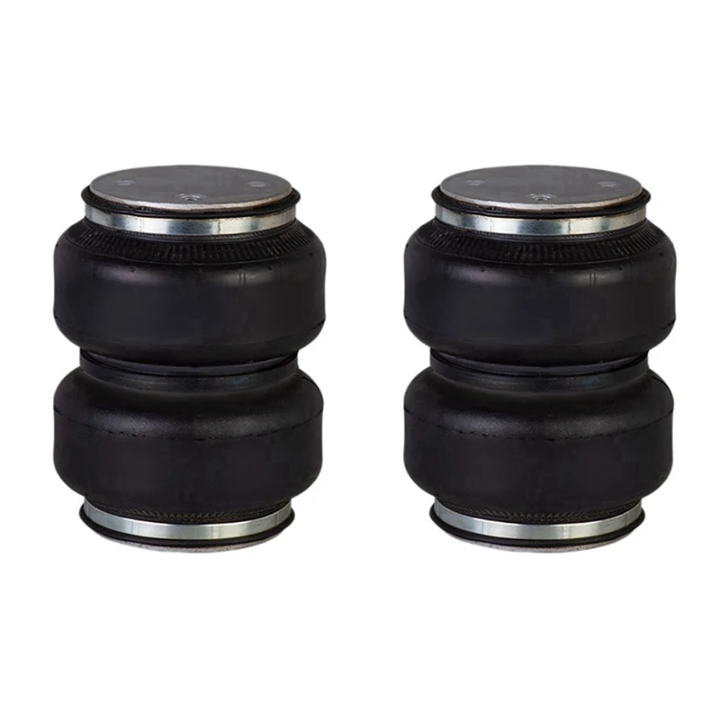 

2X Air Suspension Double Convoluted Rubber Air Spring Shock Absorber Universal Truck 2E6X2