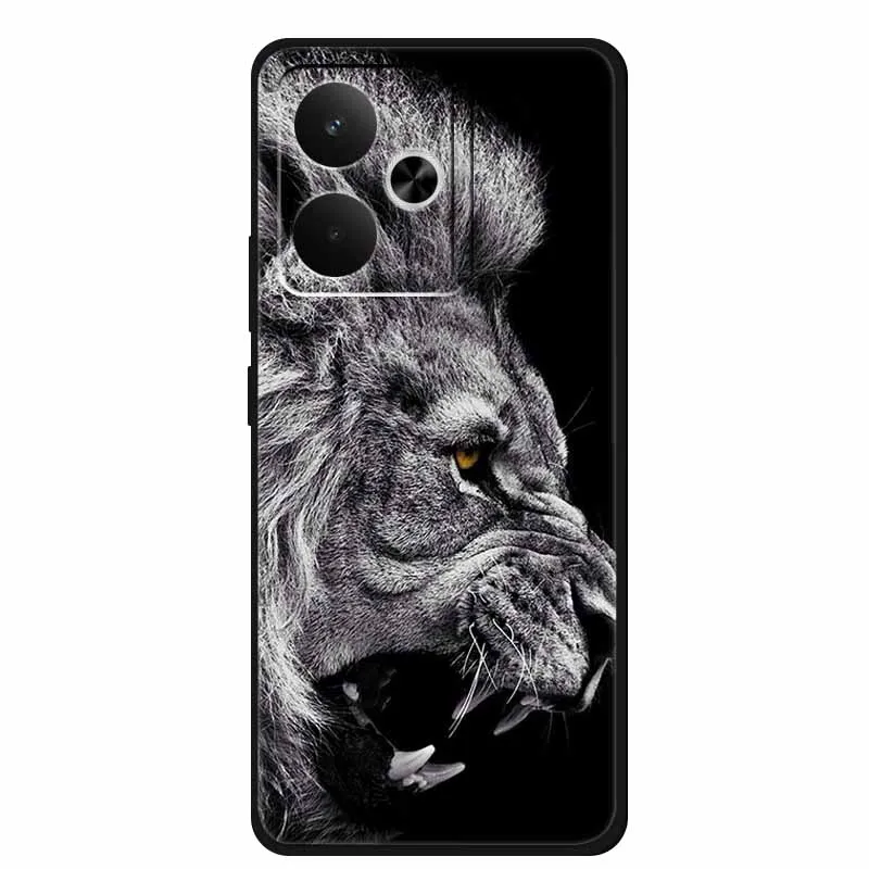 Sleek Black Silicone Soft Back Phone Case Cover
