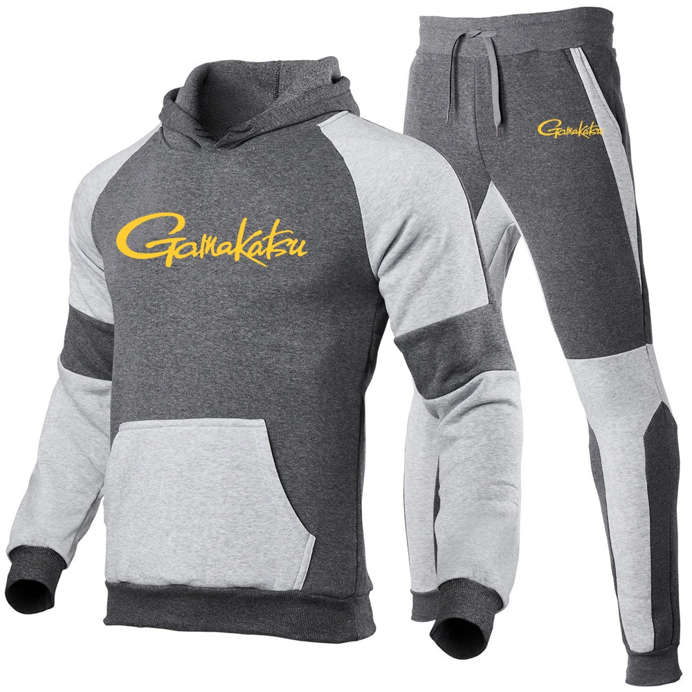 Men's Spring Autumn Zipper Hoodies Sweatpant Sports Comfortable Suit