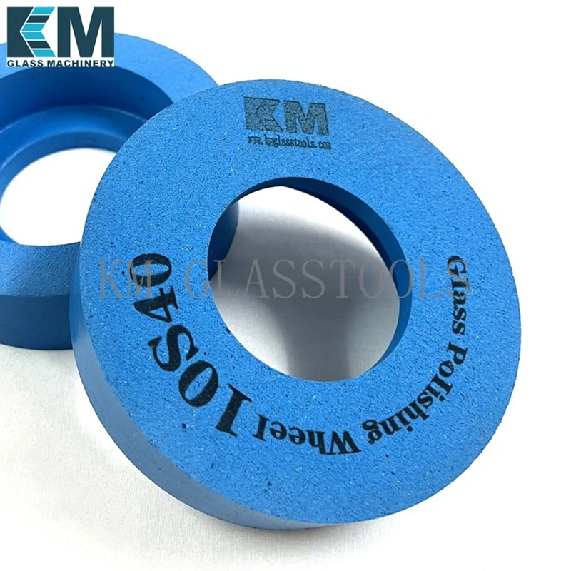 Blue 10S40/60/80-150x40x70/130x35x60 Polishing Wheel, For glass edging machine.