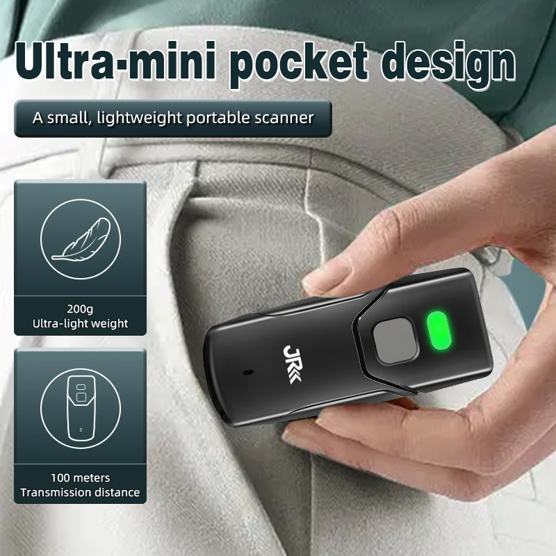 Jooyetc Portátil Mini Barcode Reader 1d 2 4g Wireless Bluetooth jooyetc portatil mini barcode reader 1d 24g wireless bluetooth 01
