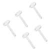 5Pcs Stainless Steel Toothpaste Tube Squeezers Metal Key Toothpaste Squeezers For Bathroom Hair Dye Cosmetic Tubes Squeezer 2