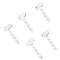 5Pcs Stainless Steel Toothpaste Tube Squeezers Metal Key Toothpaste Squeezers For Bathroom Hair Dye Cosmetic Tubes Squeezer 2