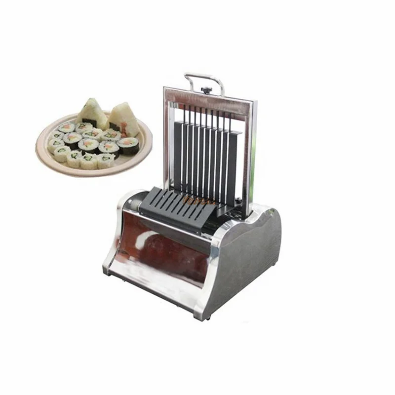 Stainless Steel Round Sushi Roll Cutter Manual Meat Rice Sushi Roll Slicer Cutting Machine for Sale