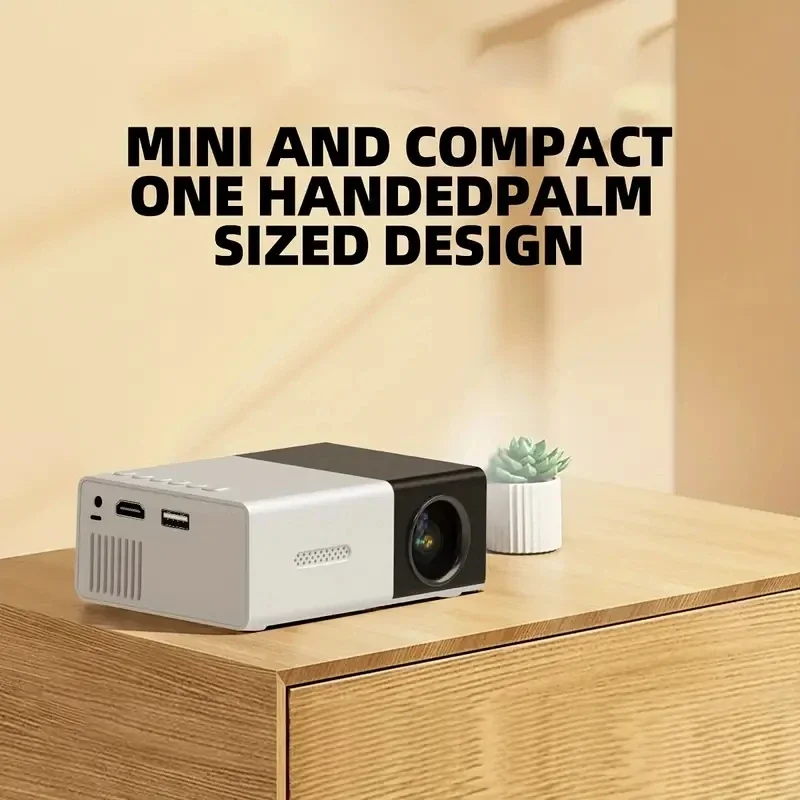 YG300 Mini LED Projector 1000 Lumen 320x240P HDMI-compatible Projetor USB Audio Home Media Player Beamer