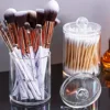 3pcs Clear Plastic Swab Dispenser and Qtip Holder for Bathroom - Storage Canister for Bath Salts, Rounds and More 4