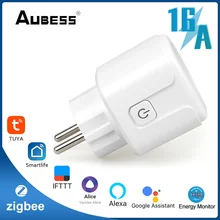 

ZigBee Smart Plug EU 16A 110-250V Timer Socket Tuya Smart Wireless Control Adapter Compatible With Alexa Google Home Assistant