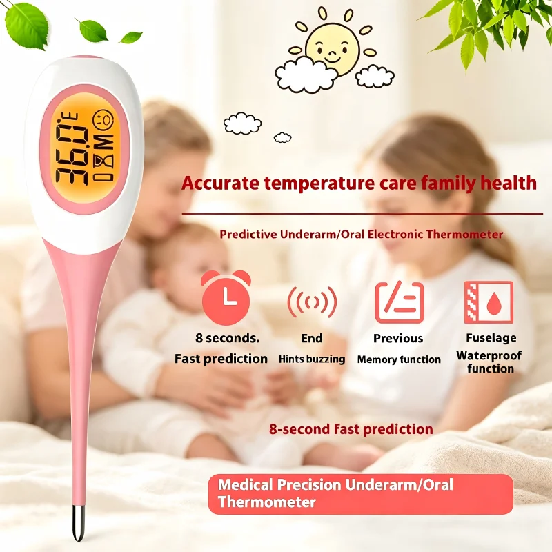 Enhanced Pet Digital Thermometer with Large Display and Fast Readout