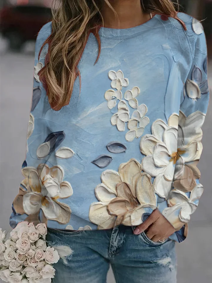 

Sweatshirt 3D printed round neck Sweatshirt Y2K women's casual Sweatshirt autumn summer 2022 trend hoodless Pullover